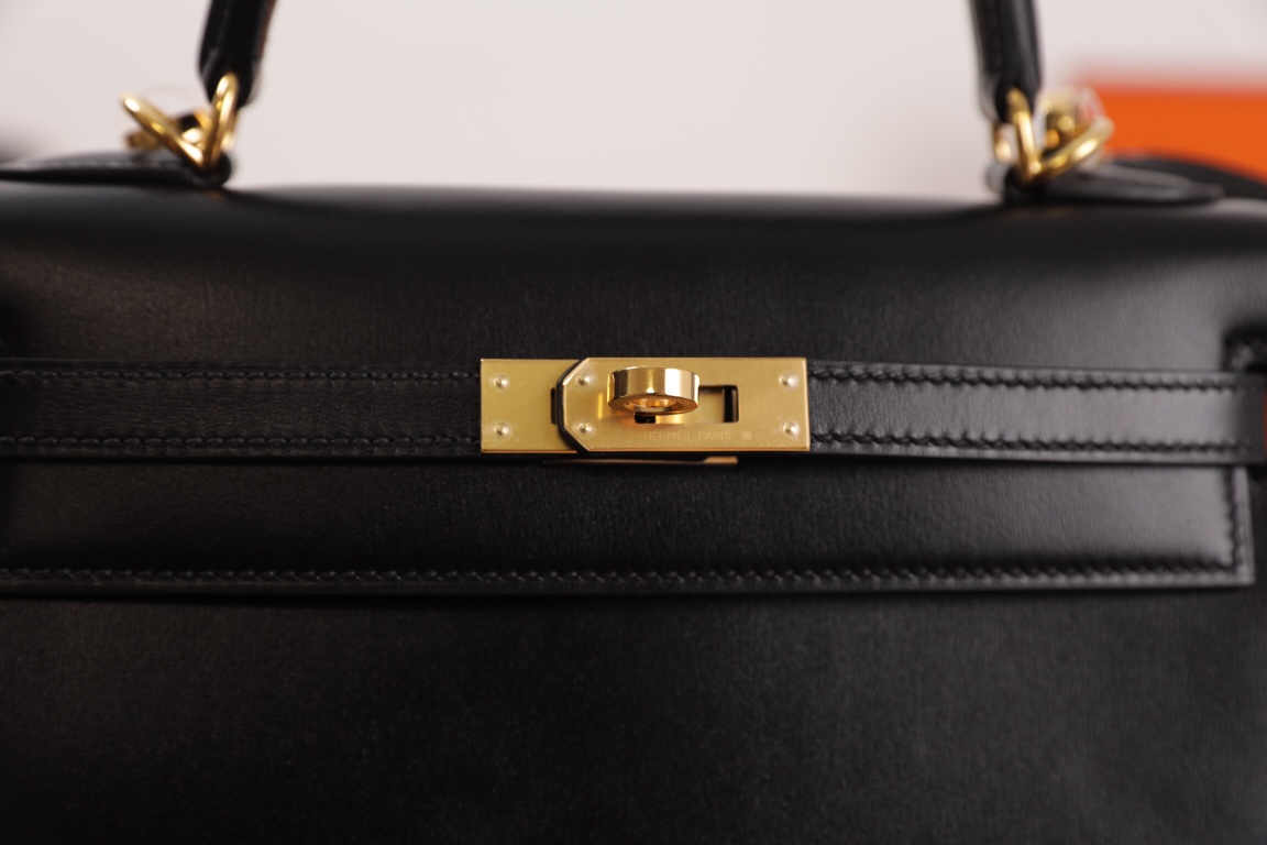 에르메스 켈리백25 블랙 금장